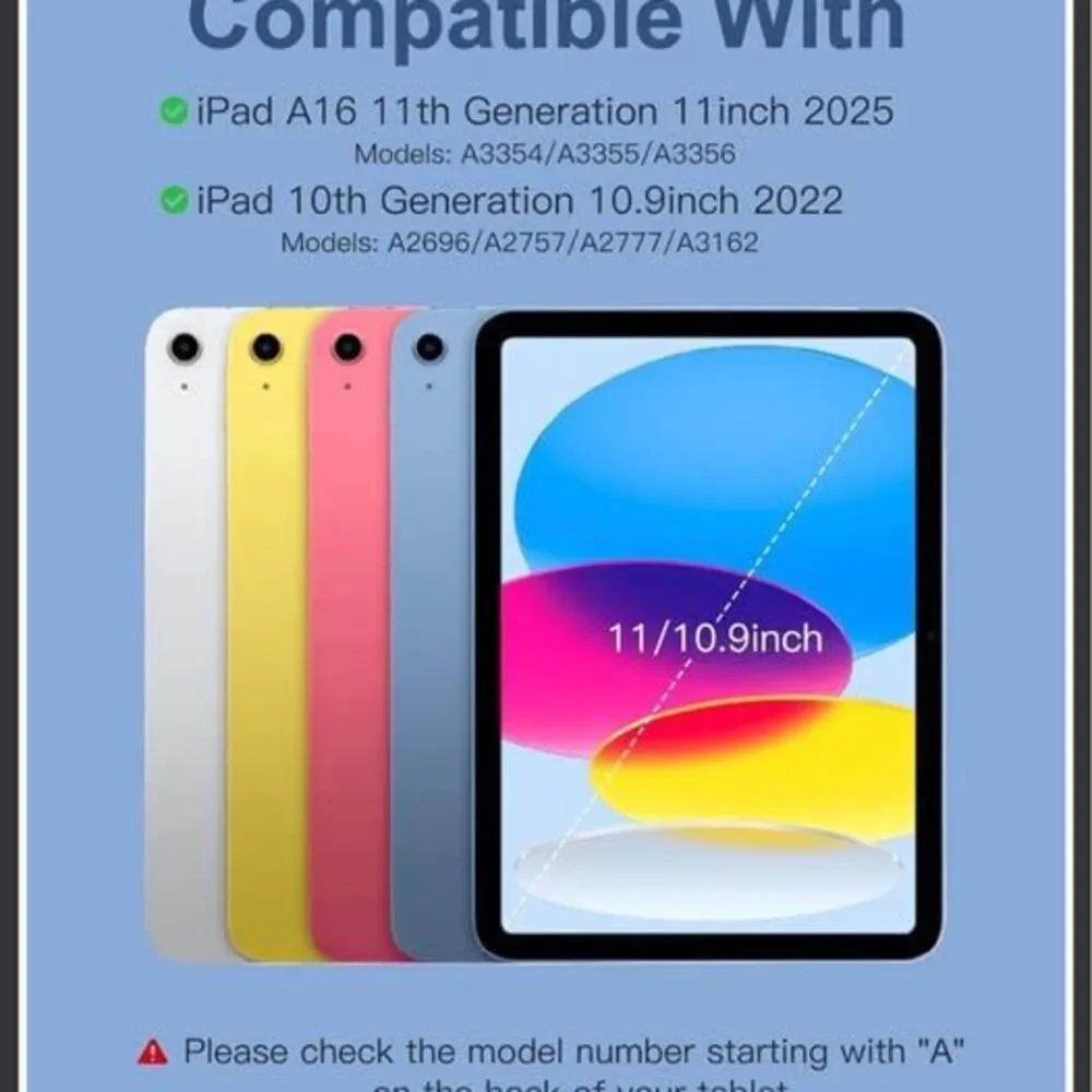 Bluetooth Keyboard Case for iPad 10th Generation & iPad 11th Generation Hamile